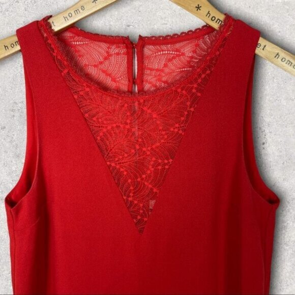 NWT Sezane ROne Sizealie Shift Dress Coral Red New With Tags Minimalist French S - Picture 6 of 13